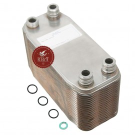 Scambiatore sanitario 40 piastre per Vaillant atmoTEC, ecoBLOCK, turboBLOCK Plus e Pro, turboTEC 065132