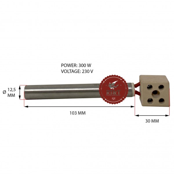 Candeletta Resistenza accensione con morsetto ceramico stufa a Pellet UTXM011505