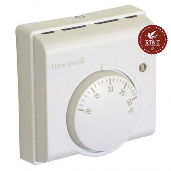 Honeywell Termostato ambiente T6360A1012 analogico con spia manuale On/Off riscaldamento raffreddamento