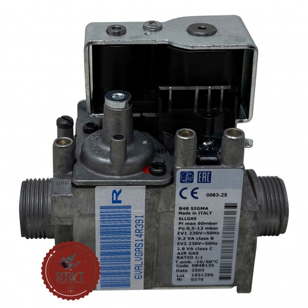 Valvola gas SIT 848135 caldaia Fondital 6VALVGAS14