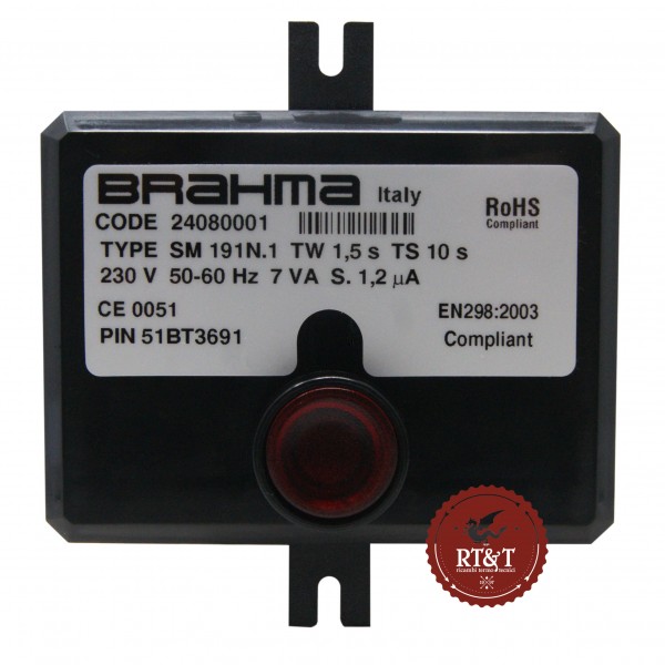 Scheda apparecchiatura Brahma SM191N.1 24080001 per Riello 2000 4363509