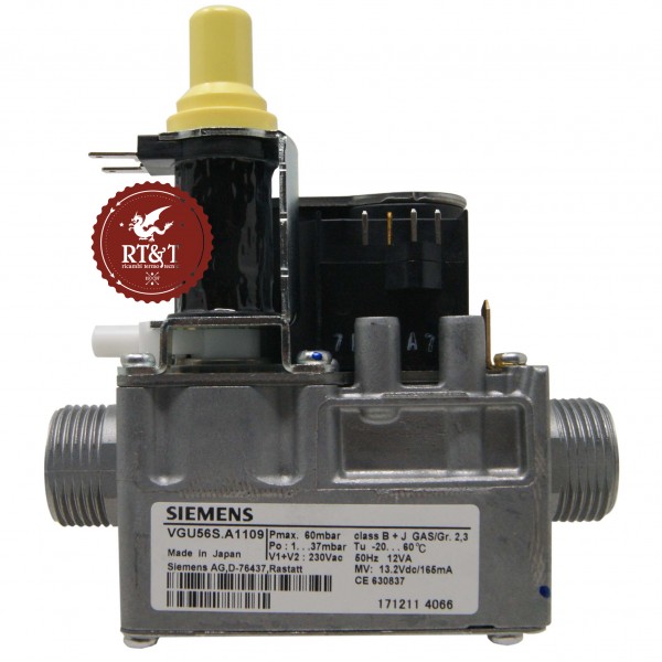 Valvola Gas SIEMENS VGU56S.A1109 per Unical Enel.si, Eve 05, Evelin 95262051