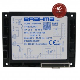 Scheda apparecchiatura accensione Brahma NDM31 37545051 per Italkero ex DMN31 37545050