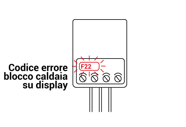 codice errore caldaia non parte