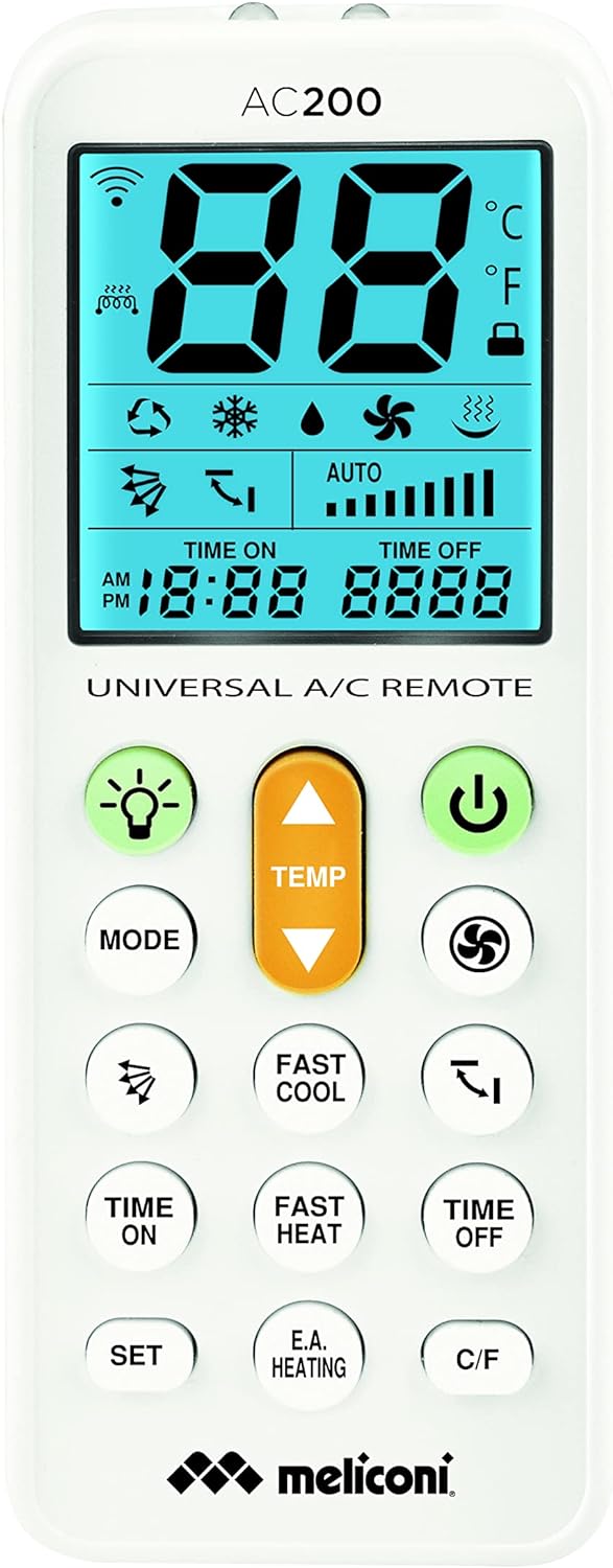 telecomando universale condizionatore climatizzatore meliconi ac 200