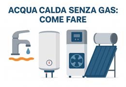 Acqua calda senza gas: Come fare