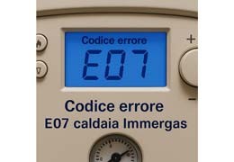 Codice errore E07 caldaia Immergas: Guida alla soluzione