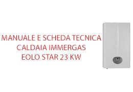 Immergas Eolo Star 23 KW manuale